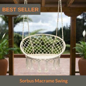 best hanging hammock chair Sorbus Macrame Swing